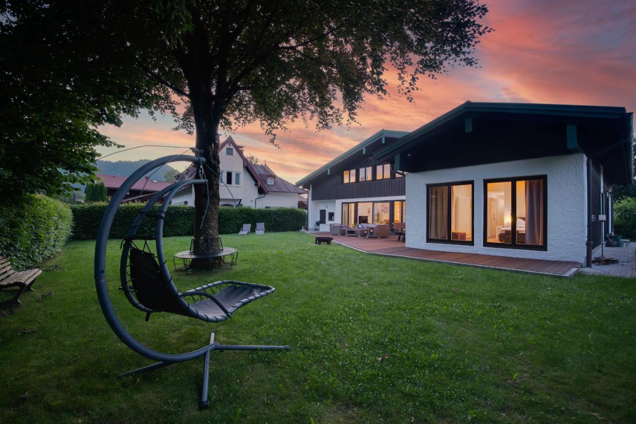 Schmuckstück am See mit schnellem WLAN, Sauna, Kamin&Fitness Schliersee Exterior foto